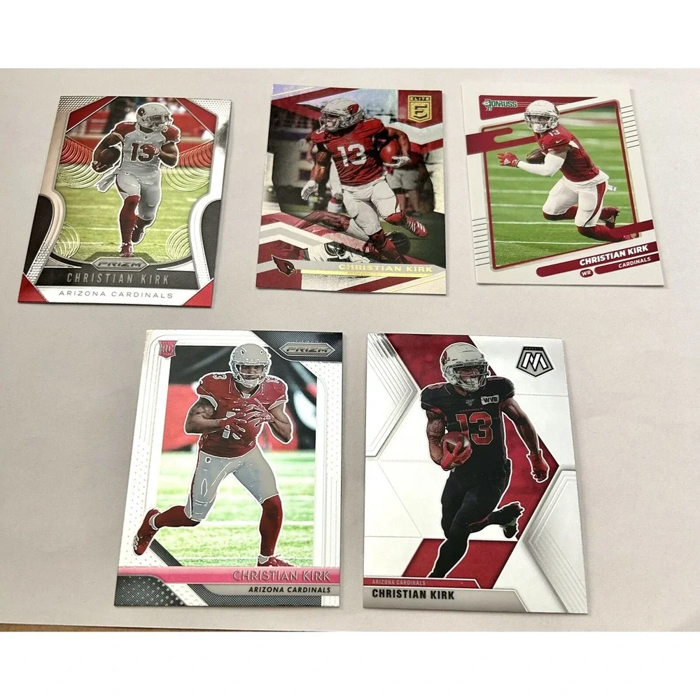 Panini Lot of 5 Arizona Cardinals Christian Kirk Football Cards (Z1)